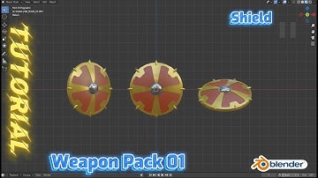 Blender Weapon Pack 01 - Shield (10 min)