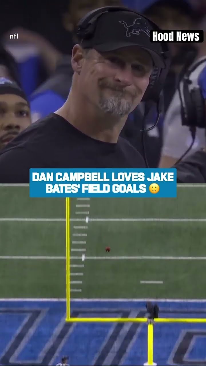 Coach was loving it #hoodnews #dancampbell #detroitlions #jakebates #NFL #shortvideo #football #omg