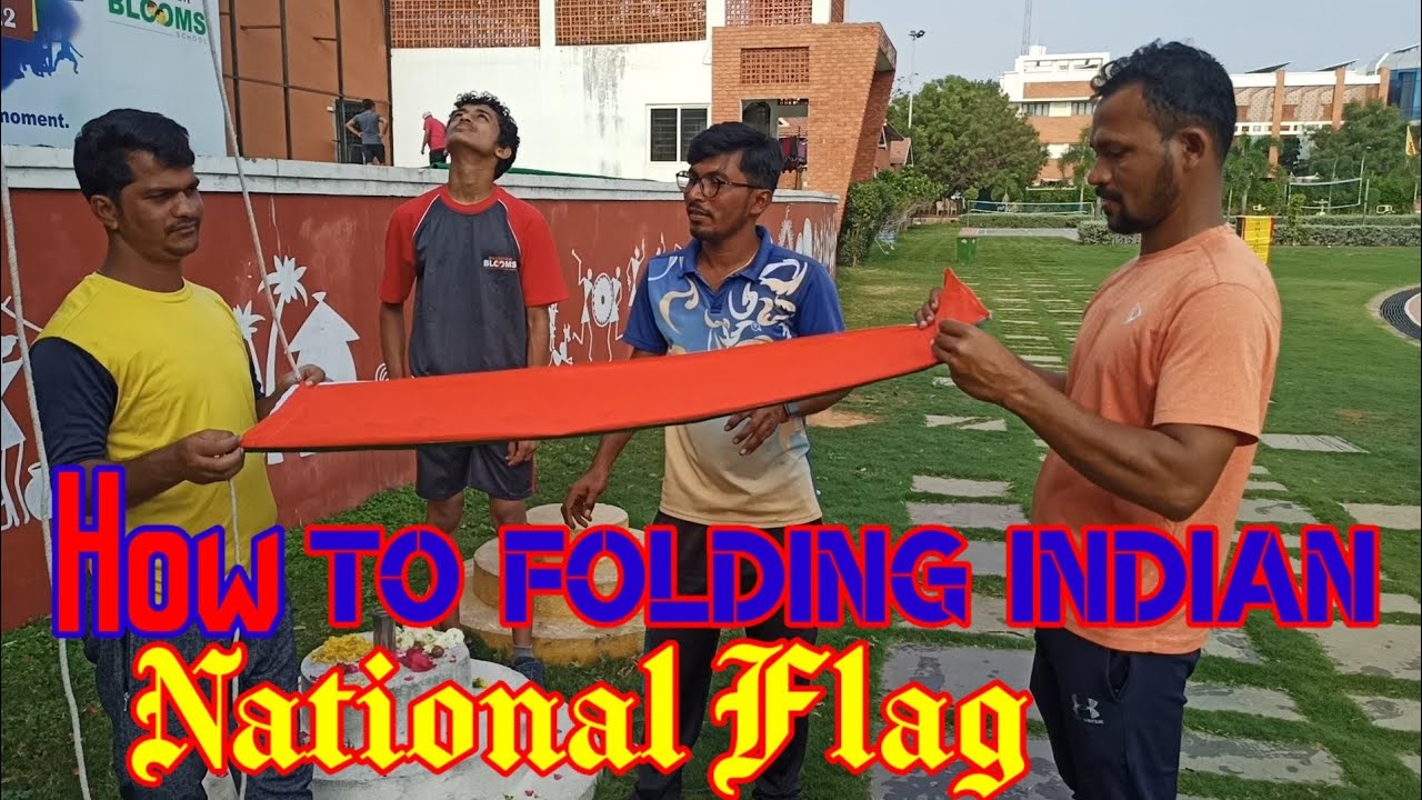 How to Folding Indian national flag hoisting / How to Folding national