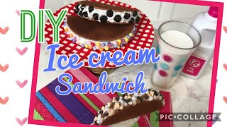 Diy - how to make american girl ice cream sandwich