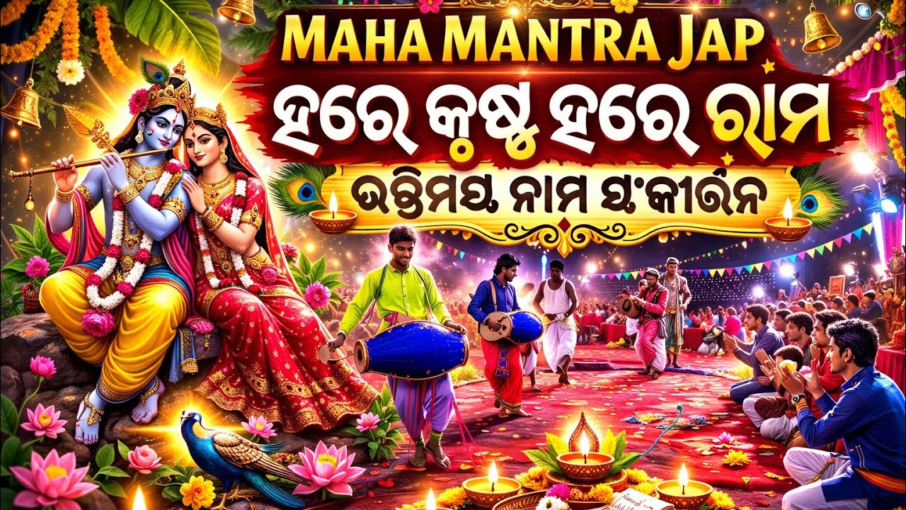 କଇଫୁଲିଆ ଗାଁରେ ଭକ୍ତିମୟ ପରିବେଶ | Hare Krishna Maha Mantra Kirtan | ଅଷ୍ଟପ୍ରହରୀ କିର୍ତନ