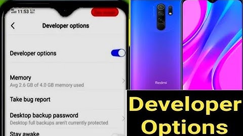 Redmi 9 prime Developer options ll Developer Settings Redmi 9 prime