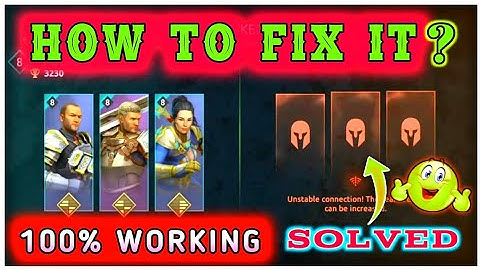 How To Fix Unstable Connection problem In Shadow Fight Arena || SF4 #shadowfightarena