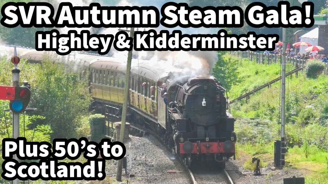 SVR Autumn STEAM GALA..! Highley & Kiddy with 2253 OMAHA & 401 with an GREAT Whistle! Plus 50's!
