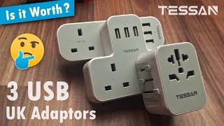 Traveling Companion with 3 USB & 2 UK Adapters! Save My Money!