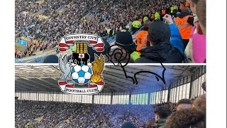 Pyros/smoke bombs, limbs, fights in the crowd as Coventry vs Derby ends in a draw