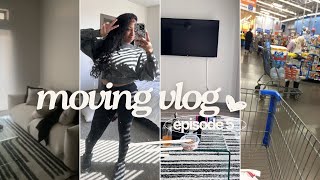MOVING VLOG EP 5 | COUCH UNBOXING, FURNITURE SHOPPING, HOME UPDATES, CLEANING, AMAZON FINDS & MORE