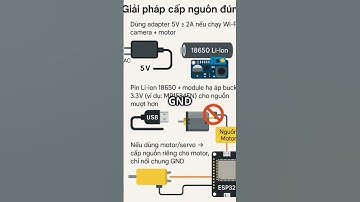 Fix Lỗi Brownout – Tụ Lọc + Cấp Nguồn Đúng Giúp ESP32 Chạy Mượt Hơn   #robot #ai #chiptalkglobal