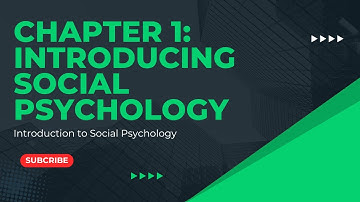 Introduction to Social Psychology - Chapter 1: Introducing Social Psychology