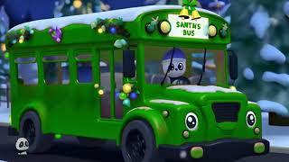 Christmas Santa Wheels on the Bus Rhyme Xmas Carols Song for Kids 2160P