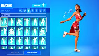 SUMMER RUBY SKIN doing All Fortnite Icon Series & TikTok Dance Emotes! (Fortnite Battle Royale)