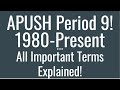 Apush period 9 key terms explained