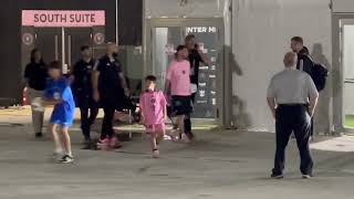 MESSI & Inter Miami: Leo Messi leaves Chase Stadium after HISTORIC performance vs New York Red Bulls