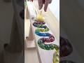 Marble Run ASMR ☆ Homemade Stepped Ramp & Rainbow Arch Pop Tube, Skeleton Car #shorts #marblerun