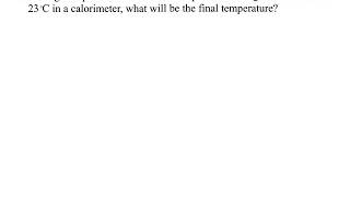 #JayChem Calorimetry Practice Problems
