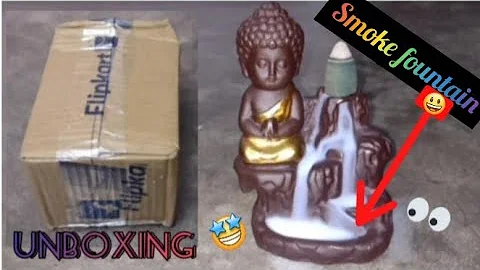 Meditating monk BUDDHA showpiece with Smoke Fountain Unboxing and Testing 🔥👌😀 @SayakBiswasVlogs 