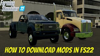 how to download mods in fs22