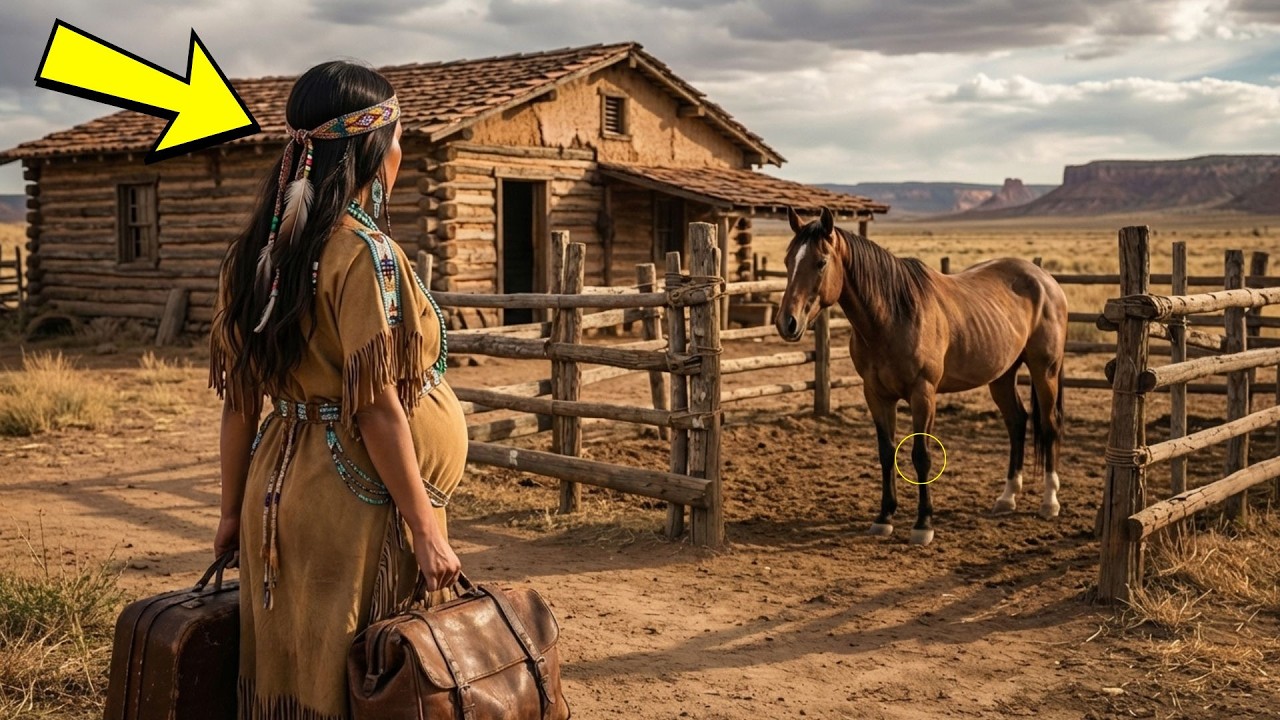 La joven apache embarazada llegó a un campamento con un caballo viejo… tuvo que arreglárselas sola