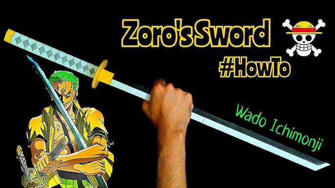 DIY: How To Make Zoro's Enma Sword From Paper  Easy Paper Katana #onepiece  #anime 