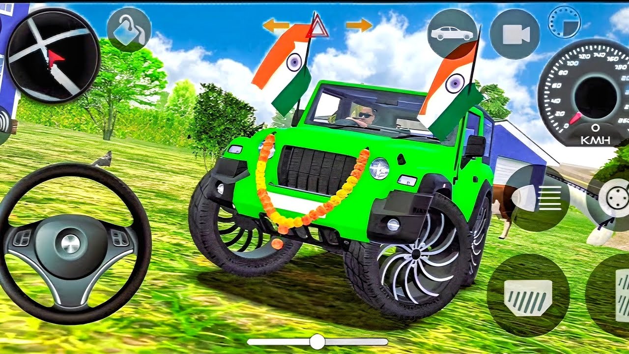 Modified Mahindra Thar😈Games:Indian White Thar (Gadi Wala Games) Car Game Android Game - #2025
