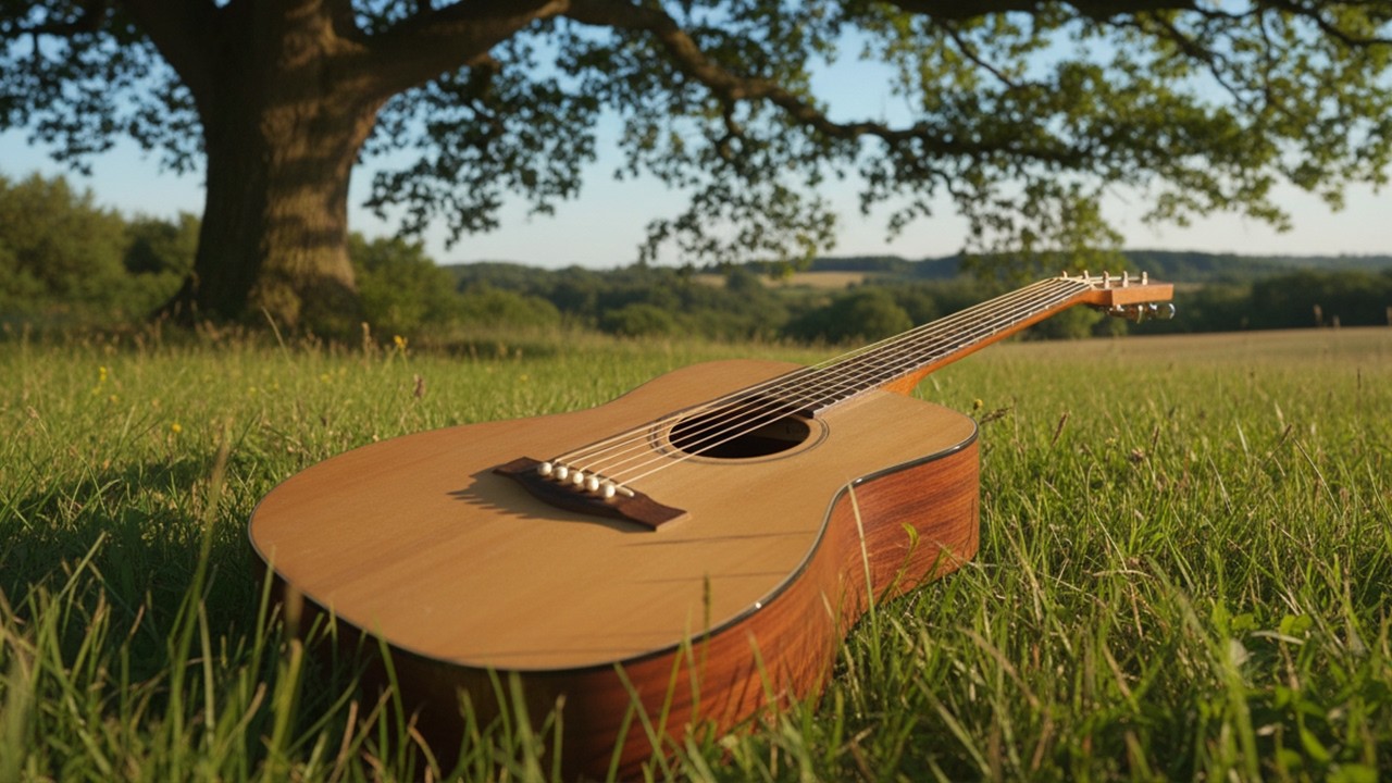 Folky Acoustic Guitar Backing Track In G Major