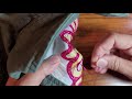 Updated how to finish off your thread chain stitch embroidery