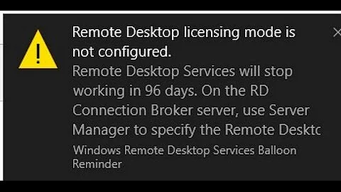 Multipoint Server 2016 Error: Remote Desktop licensing mode is not configured