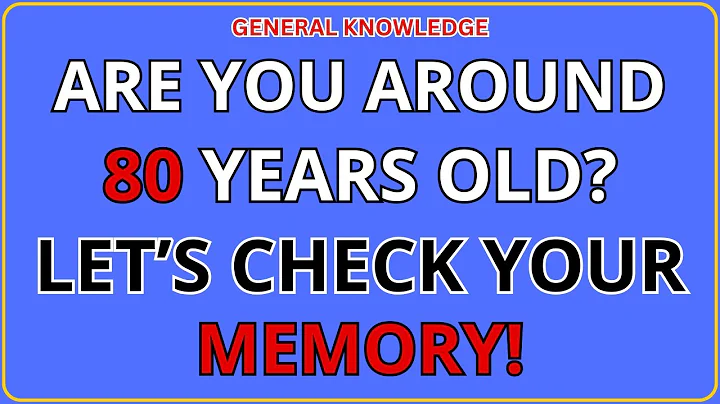 YOUR MEMORY IS AMAZINGLY IMPRESSIVE IF YOU CAN SCORE ABOVE 7! || 30 QUESTIONS #generalknowledge