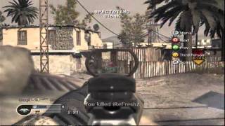 Call of Duty 4 GB Match 3v3 Search and Destroy on Ambush