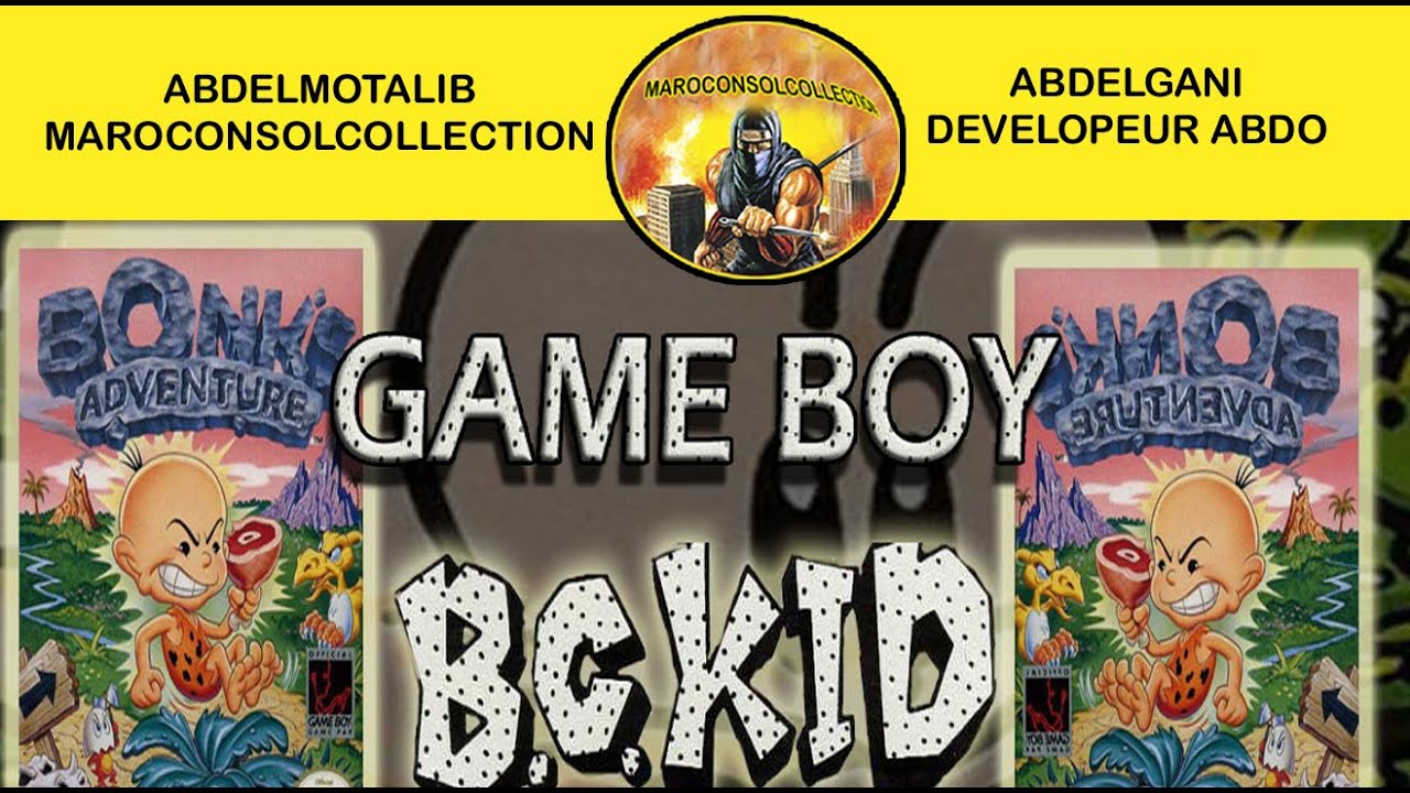 Longplay Bonnk s adventure (Hudson soft 1992) game boy تعليق بالدارجة المغربية