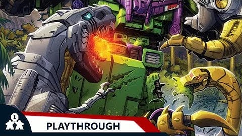 Transformers: The Deckbuilding Game | Dinobot Infiltration Playthrough | with Jason