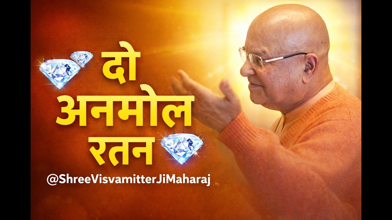 दो अनमोल रतन जो जीवन को सफल बना दें | @ShreeVisvamitterJiMaharaj