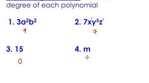 Classify, Add and Subtract Polynomials