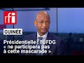 Présidentielle en Guinée: l'UFDG de Cellou Dalein Diallo « ne participera pas à cette mascarade »