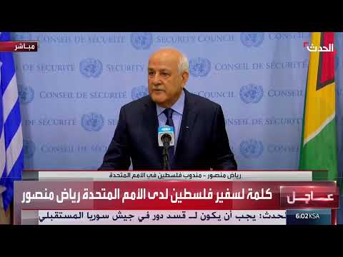 مندوب فلسطين في الأمم المتحدة: على مجلس الأمن التحرك لوقف الجرائم في غزة