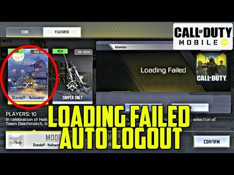 Call of Duty Mobile: Loading Failed | Auto Logout | Cod Mobile Standoff Not Opening 💥