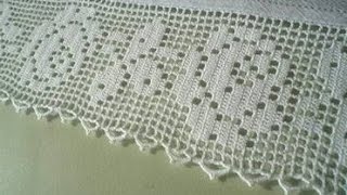 #2 CROCHET PINK ROSE BORDER