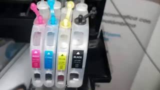 Como instalar el sistema continuo en Impresora brother Mfc-j200/j100 y j105  - YouTube