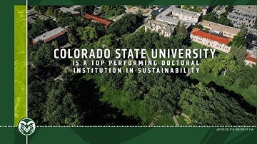 Colorado State University is a Top Performing Doctoral Institution in Sustainability