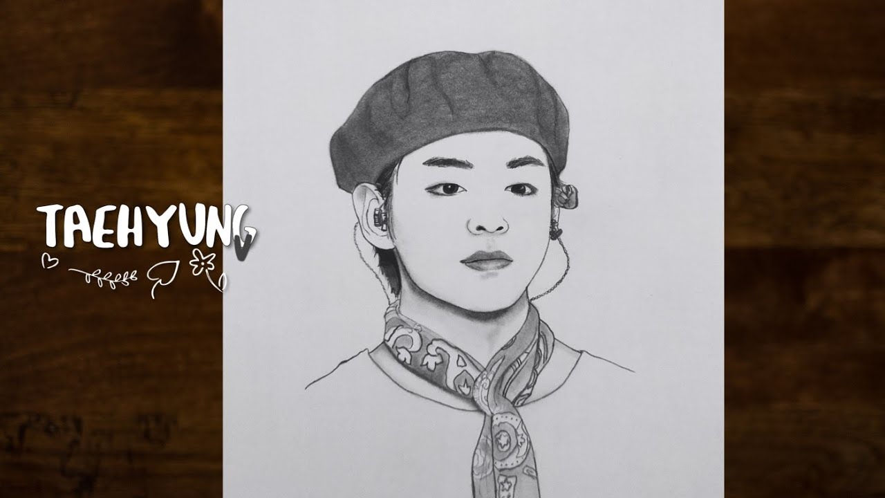 Details 134+ taehyung drawing easy