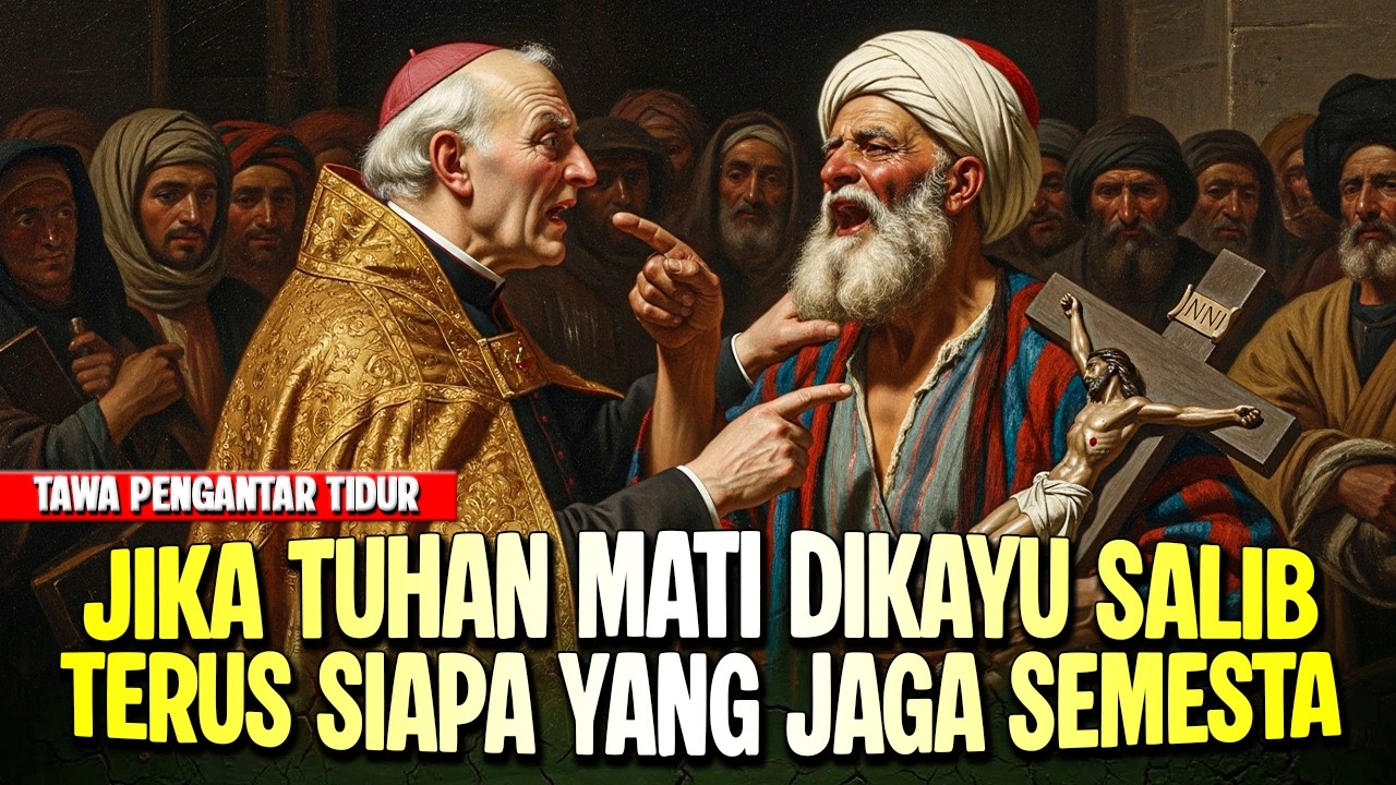 SIAPA YANG JAGA SEMESTA KALAU TUHAN MATI SALIB? ABU NAWAS VS PENDETA- KISAH LUCU PENGANTAR TIDUR