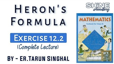 Exercise 12.2 Class 9 Chapter 12 | Heron