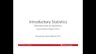 IntroStats 3.1 - Measures of Central Tendency: Mode, Median, Mean