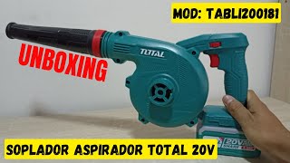 SOPLADOR ASPIRADOR TOTAL TABLI200181- 20V.. FUNCIONA ?