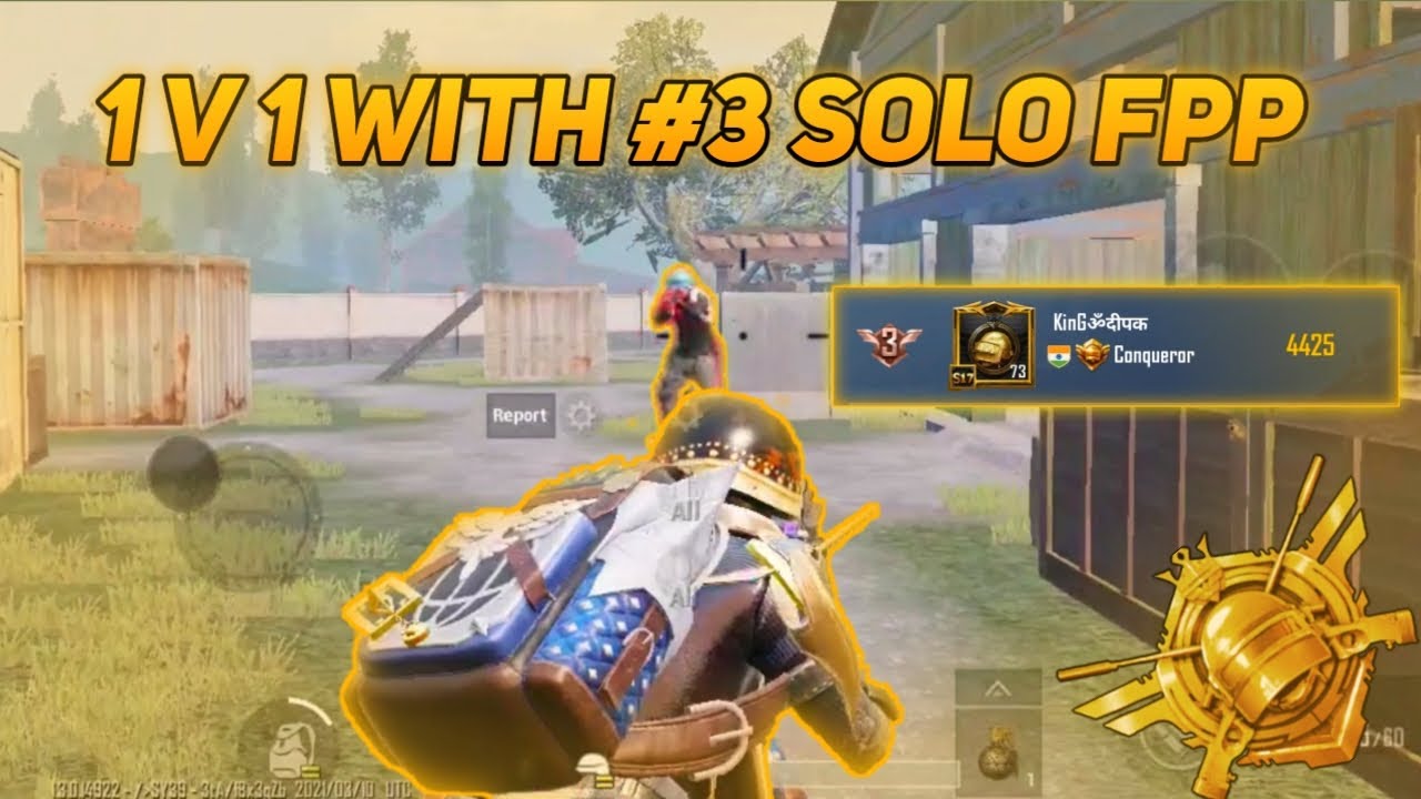 🇮🇳 #3 SOLO FPP VS ANONYMOUS FPP 🔥🔥 1 VS 1 WITH #3 SOLO FPP | 1V1 TDM FIGHT AGAINST KinGॐदीपक