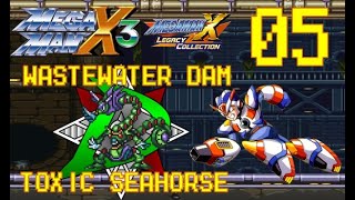 Mega Man X3 - Maverick 05 Toxic Seahorse Wastewater Dam Legacy Collection No Damage