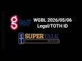 WGBL "G96-7" Legal ID 5/06/26