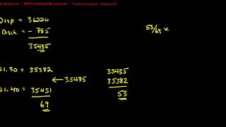 MODU Stability & Management (Practice Questions / Calculations / Question 22b)