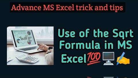 Find Square Root - Using Excel Formula - Square Root Trick.