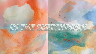 paint with me ep. 3 | pastel abstract sketchbook spread